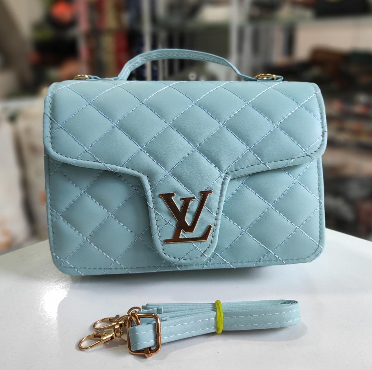 LV stylish embroidery sling bag